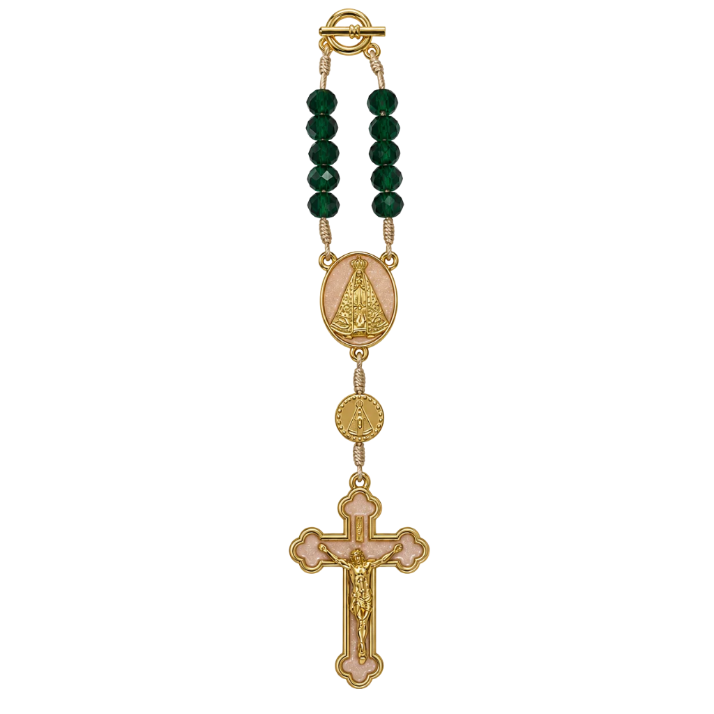 Dezena para Carro Nossa Senhora Aparecida - Verde Esmeralda