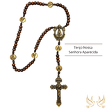 Terço de Nossa Senhora Aparecida - Crucifixo Ornamentado
