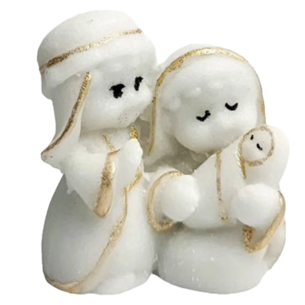 Imagem Sagrada Família Infantil em Mármore