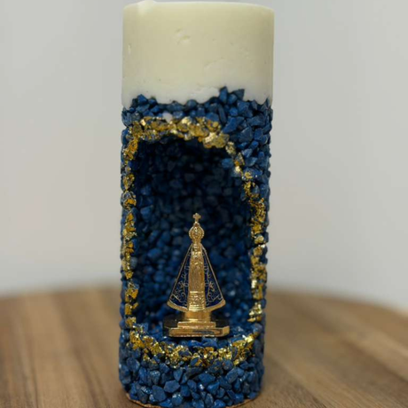 Vela Nossa Senhora Aparecida - Azul