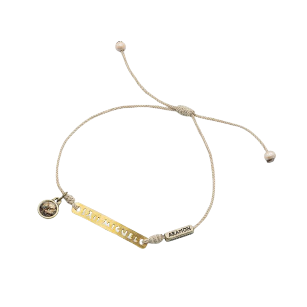 Pulseira Regulável Placa São Miguel Arcanjo