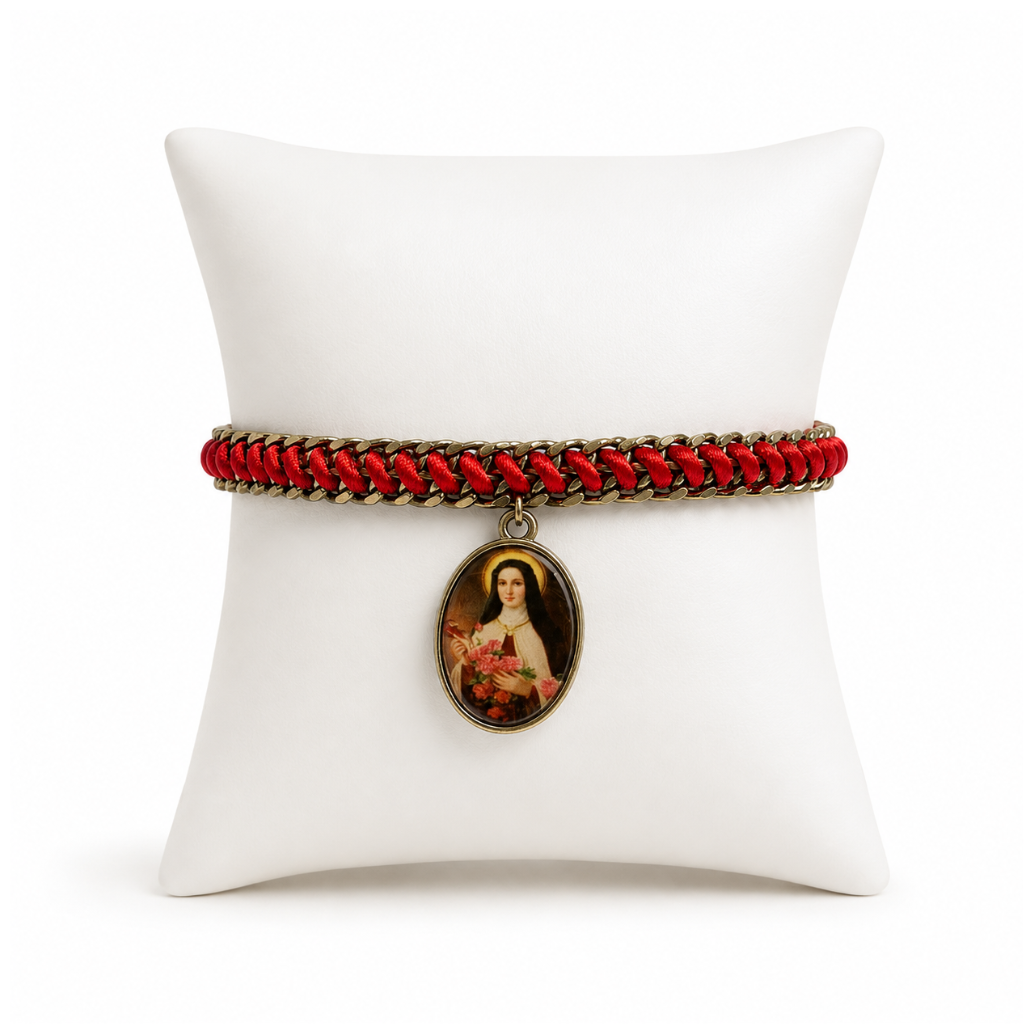 Pulseira Santa Teresinha - Vermellho