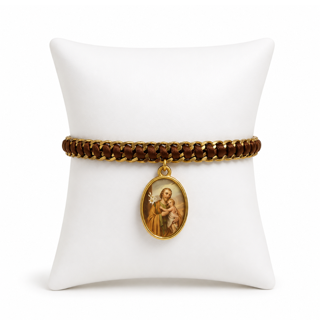 Pulseira  Sao Jose - Marrom