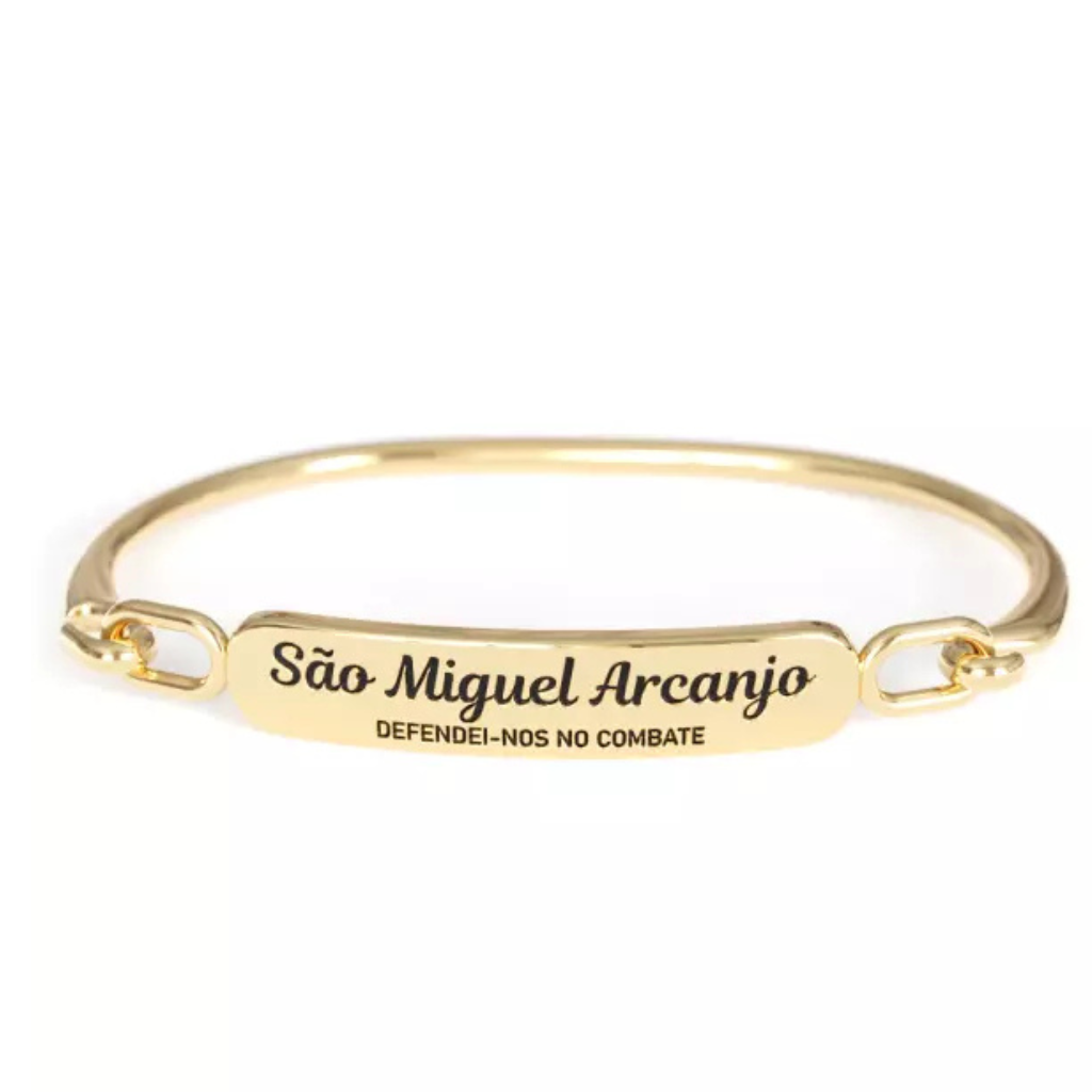 Pulseira São Miguel Arcanjo Dourada