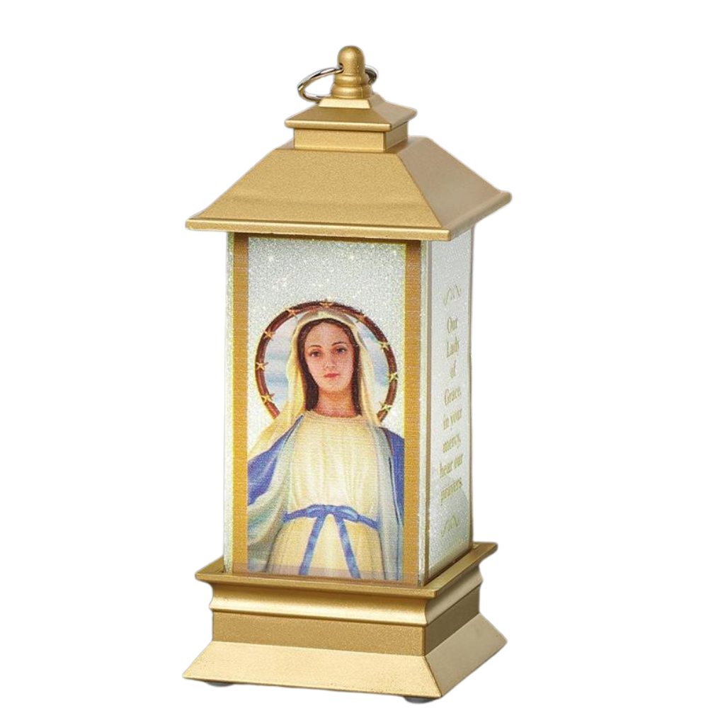 Mini lanterna de Nossa Senhora Das Gracas