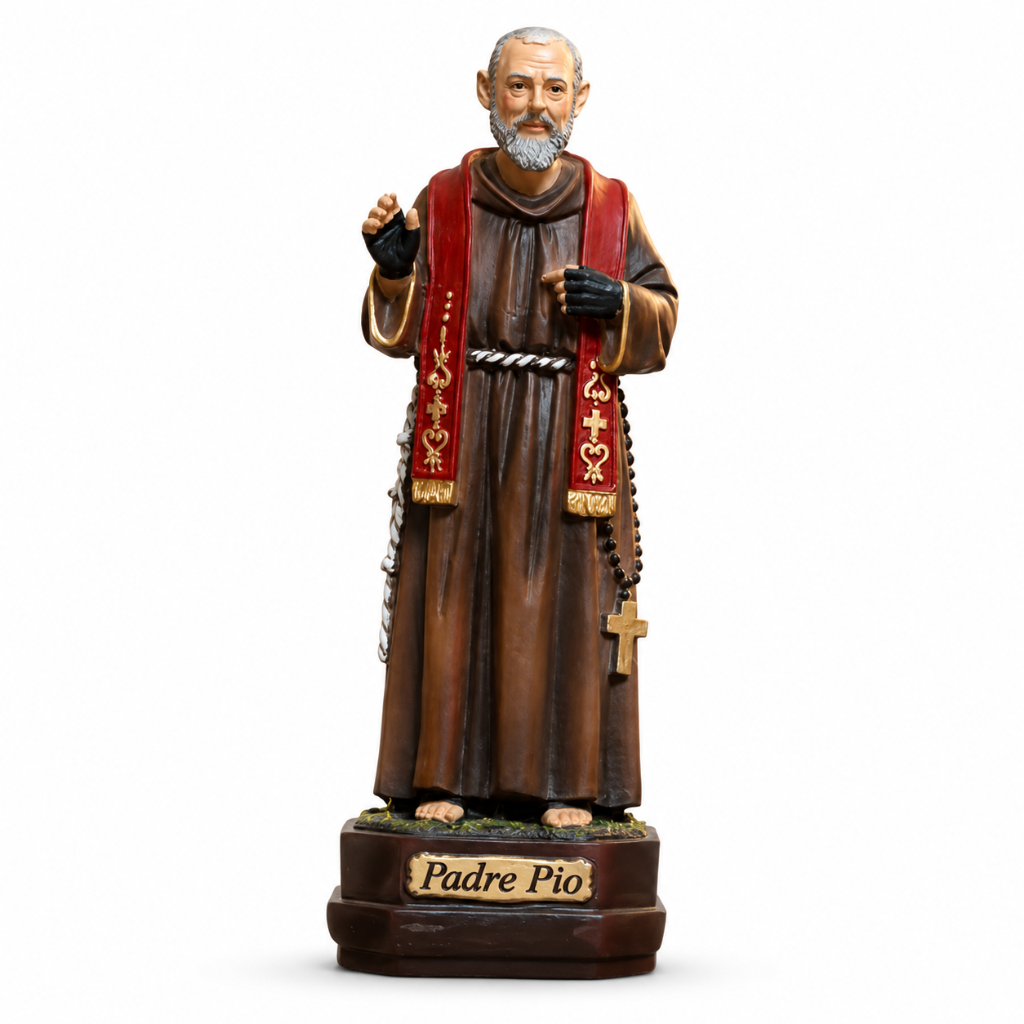 São Padre Pio com Estola 20 cm