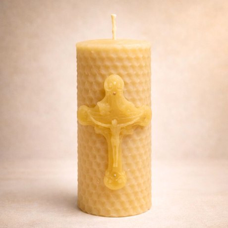 Vela Favo de Mel Jesus Crucificado