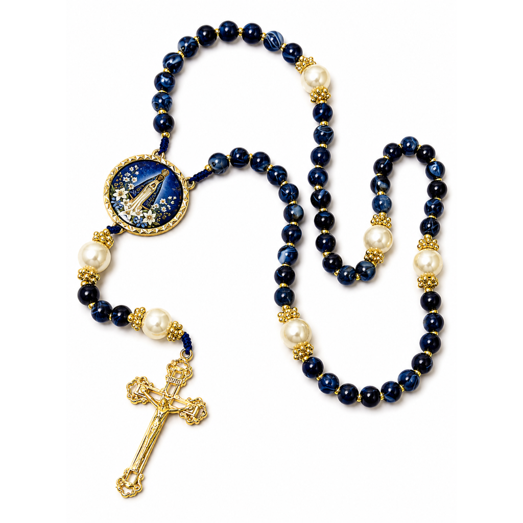 Terço de Nossa Senhora Aparecida Azul
