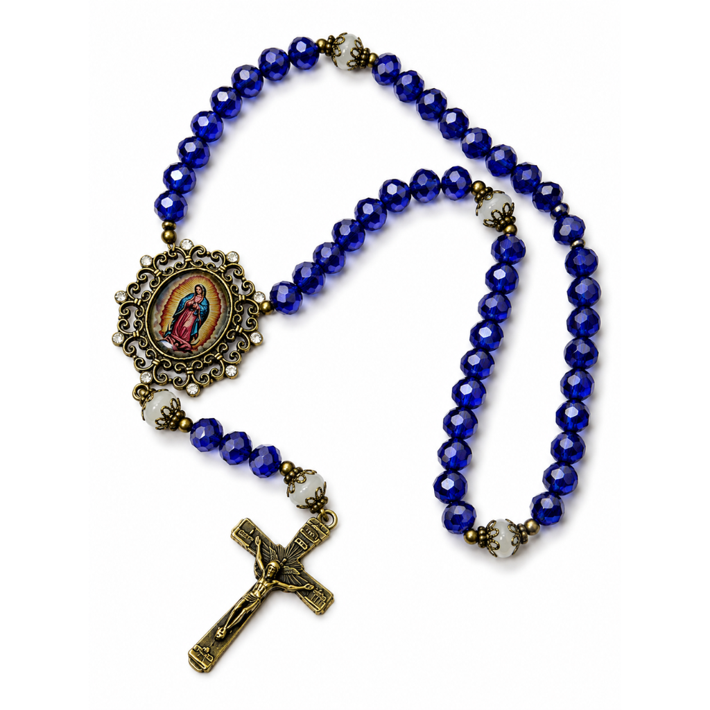 Terço de Nossa Senhora de Guadalupe Azul