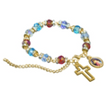 Bracelet with Merciful Jesus Medal and Cross
