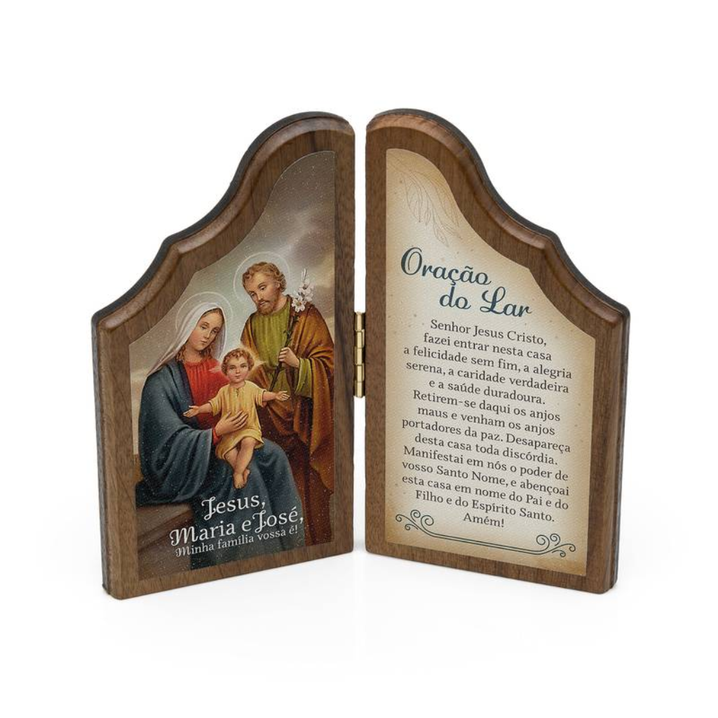 Oração de Mesa Moldura Sagrada Família
