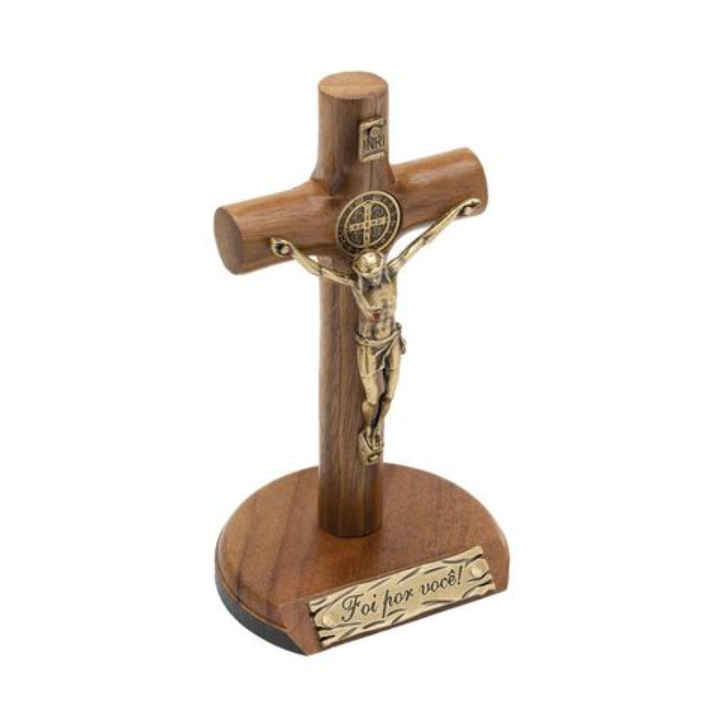 Crucifixo Para Mesa E Parede Foi Por Você 12cm