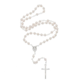 Cream Pearl Rosary of Our Lady of Grace 6mm