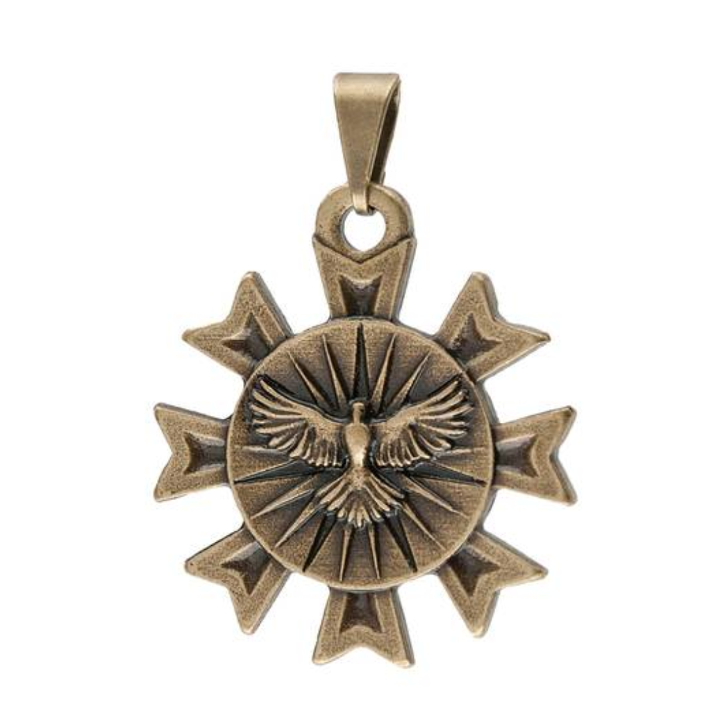 Medalla Colgante Espíritu Santo con Rayos