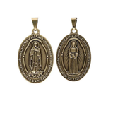 Colgante Medalla Nuestra Señora de las Lágrimas y Jesús Atado