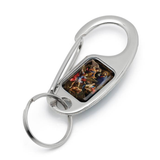 Llavero de gancho de San Miguel Arcángel - Metal