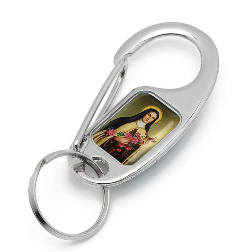 Llavero con gancho de Santa Teresinha