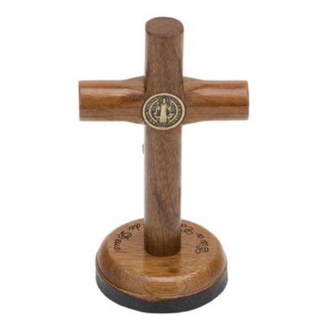 Cylindrical Wooden Crucifix 7cm