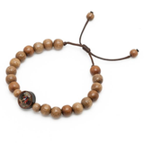 Pulsera de San Miguel Arcángel, Madera de Imbuia, Ajustable