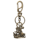Saint George Metal Keychain with Carabiner