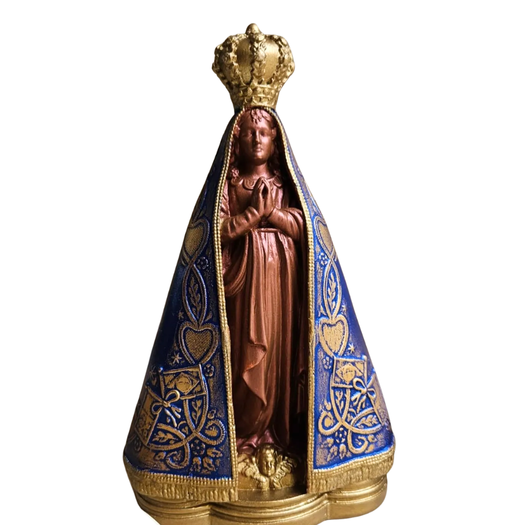 Our Lady of Aparecida Kit 22 cm + Oratory Sideboard with Drawer