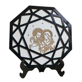 Mandala de la Sagrada Familia grabado en MDF – 22cm