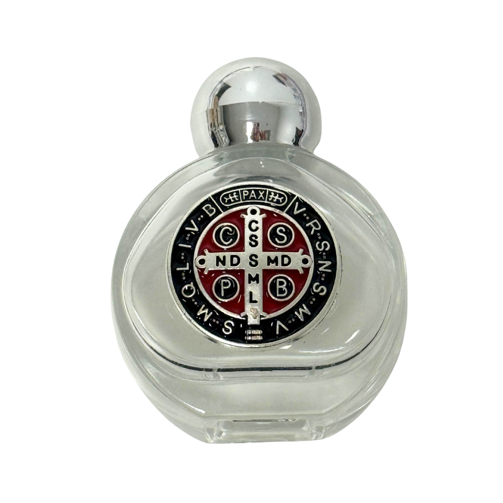 Saint Benedict Glass Bottle – 6cm