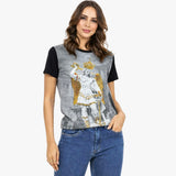 Baby Look São Miguel Arcanjo com Strass
