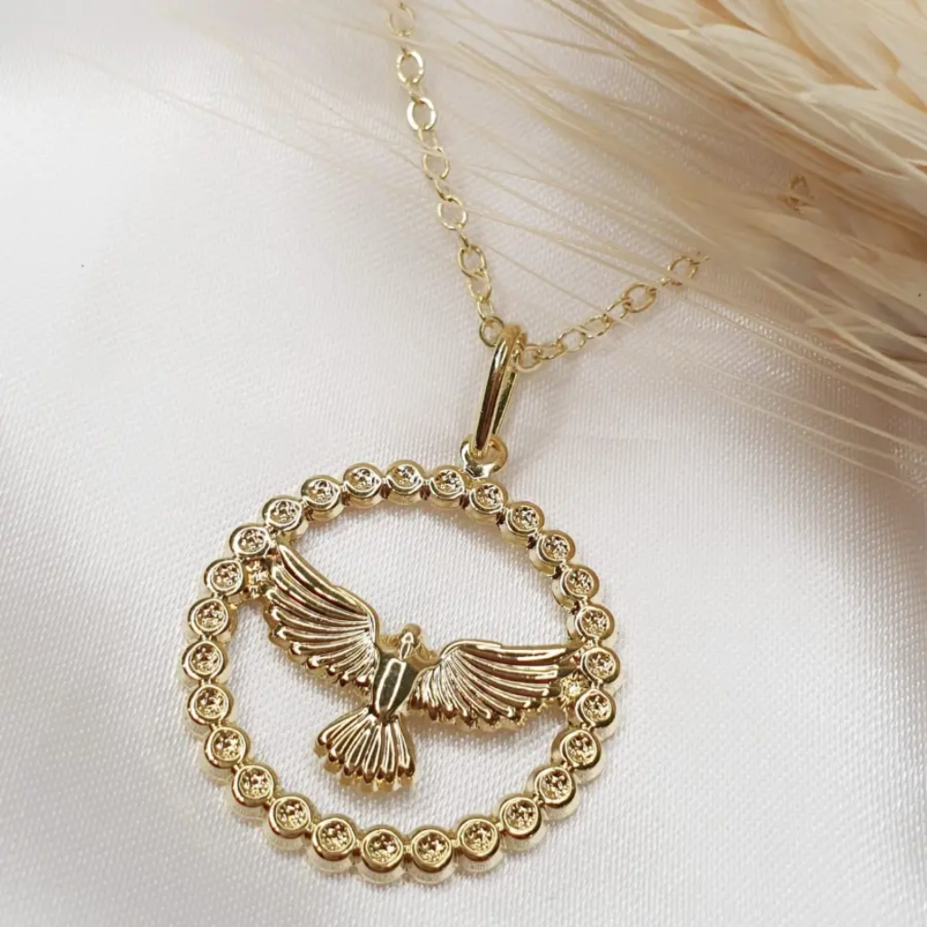 Necklace with mandala of the Holy Spirit