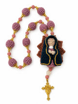 Dezena de Crochê - Guadalupe - Rosa