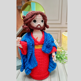Jesus das Santas Chagas - Crochê - 25cm