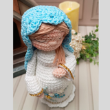 Nossa Senhora Grávida - 18cm - Crochê