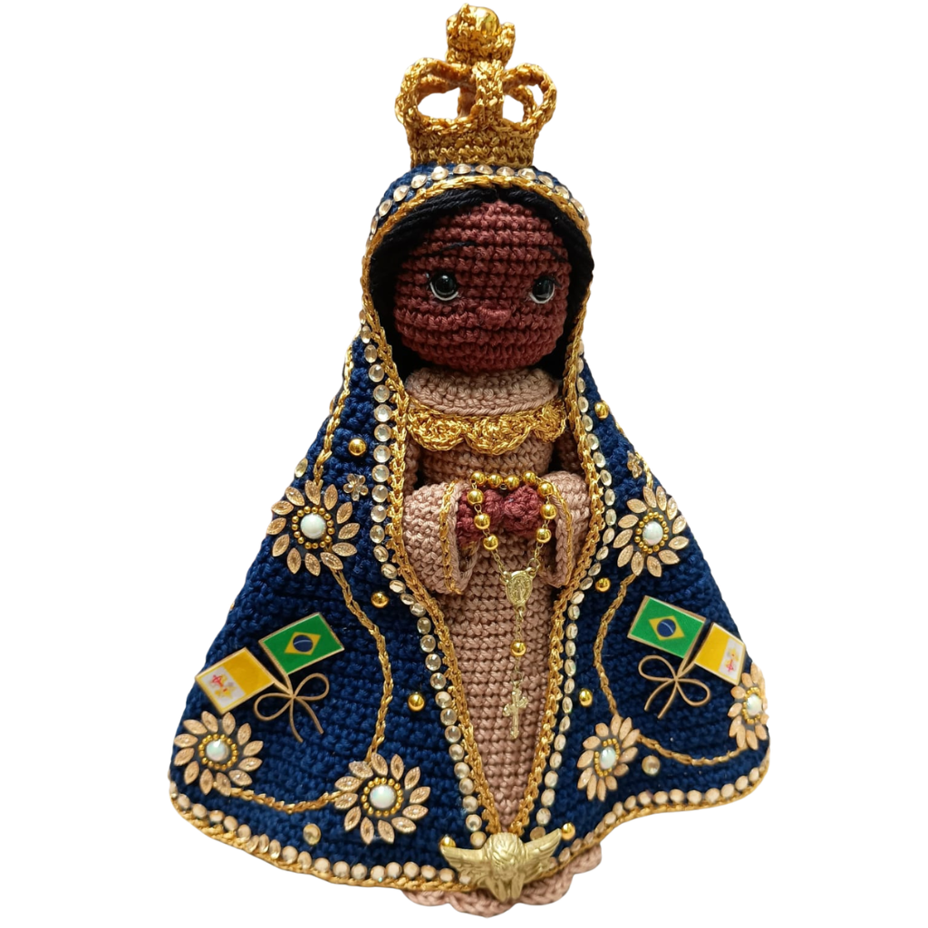 Nossa Senhora Aparecida - 25cm - Crochê