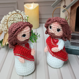 Sagrado Coração de Jesus - 11cm - Crochê