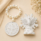 Kit Branco - Divino Espírito Santo e Medalha de São Bento