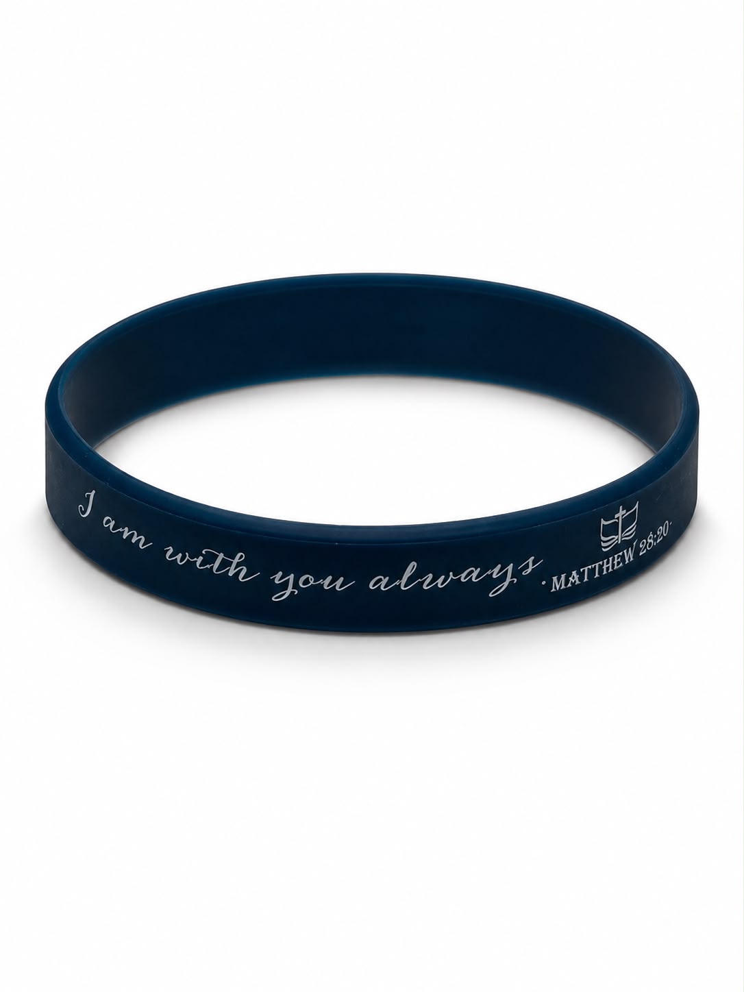 Pulseira de Silicone (Azul escuro)– I Am With You Always