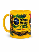 Caneca Copa do Mundo 2026 - amarelo