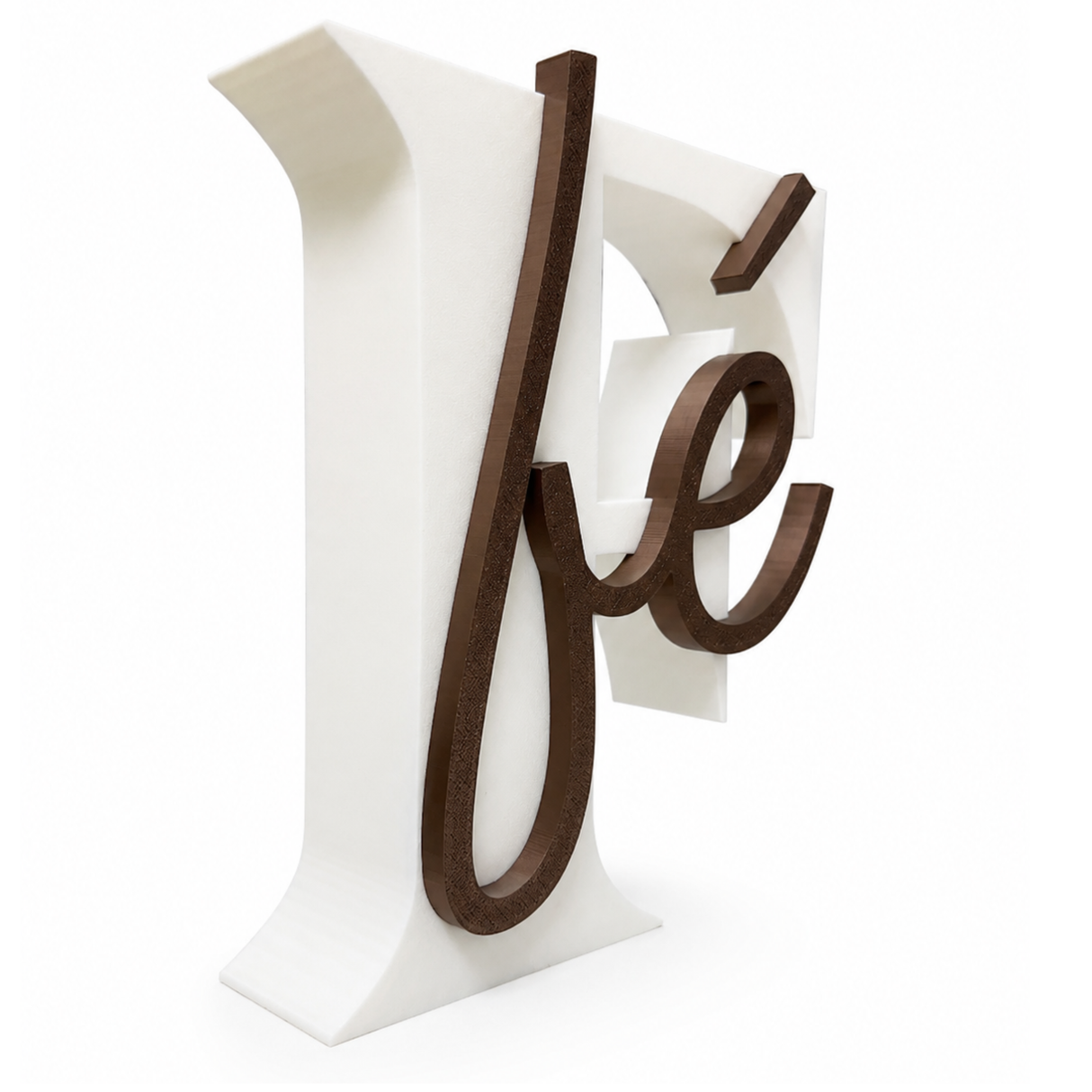 Escultura Decorativa Fé em Impressão 3D 24 cm