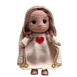 Immaculate Heart of Mary Crocheted Doll