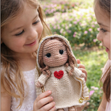 Immaculate Heart of Mary Crocheted Doll