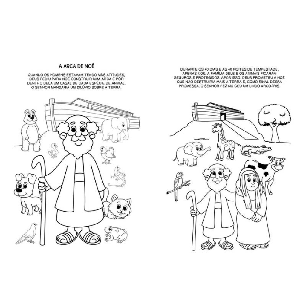 A Arca de Noé - Lendo e colorindo