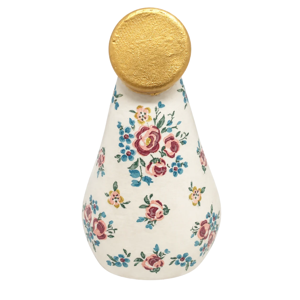 Imagem Nossa Senhora Aparecida com Flores - 9cm