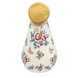 Imagem Nossa Senhora Aparecida com Flores - 9cm