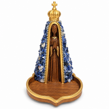 Kit Imagem Nossa Senhora Aparecida 3D + Terço