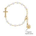Children's Gold Bracelet with Holy Spirit Rosary