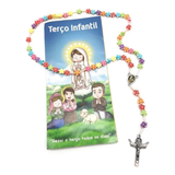 Terço Infantil Crianças Colorido No Cordão