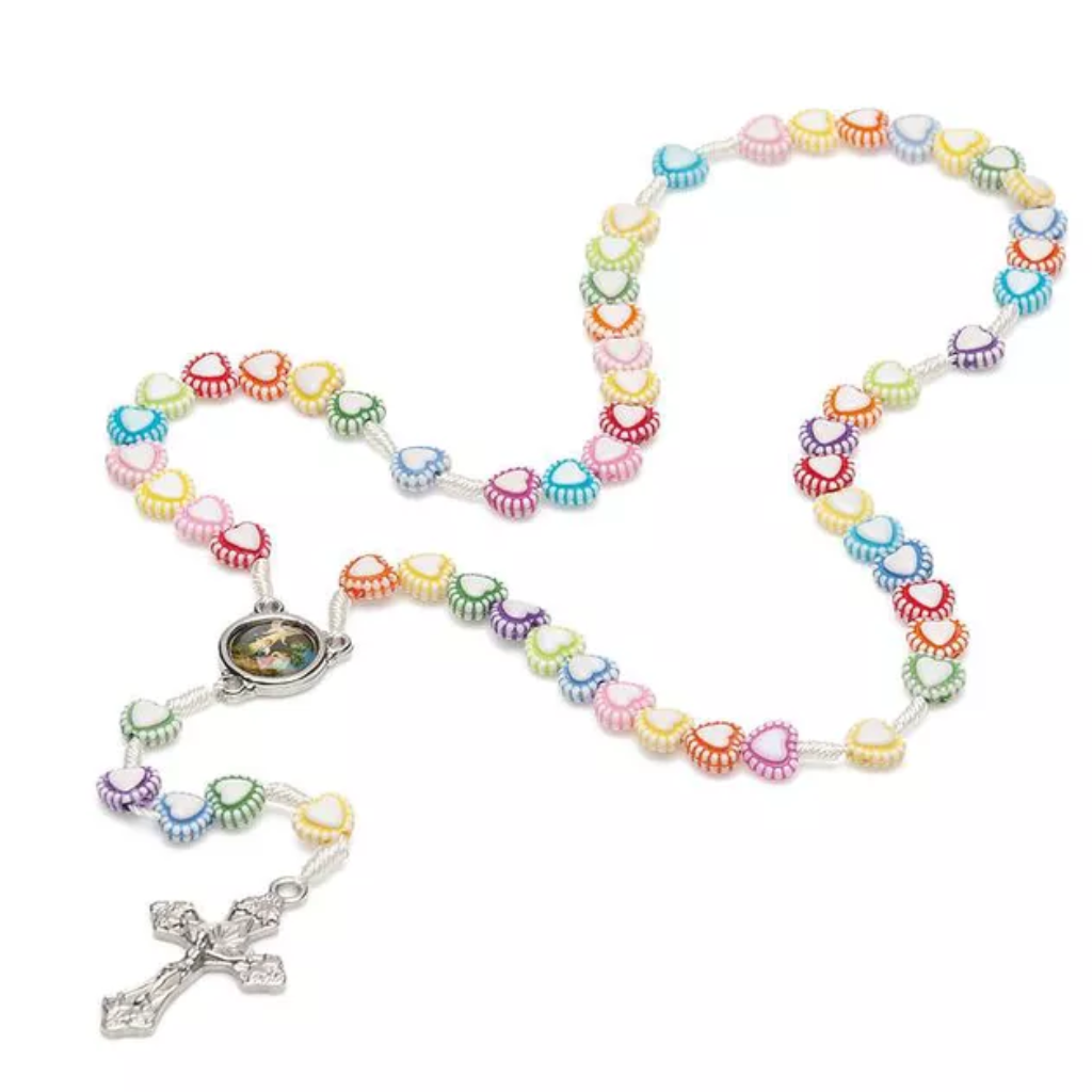 Terço Infantil Para Crianças Coração