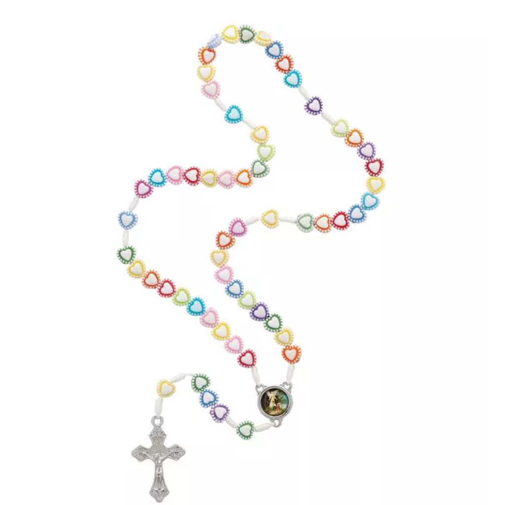 Terço Infantil Para Crianças Coração