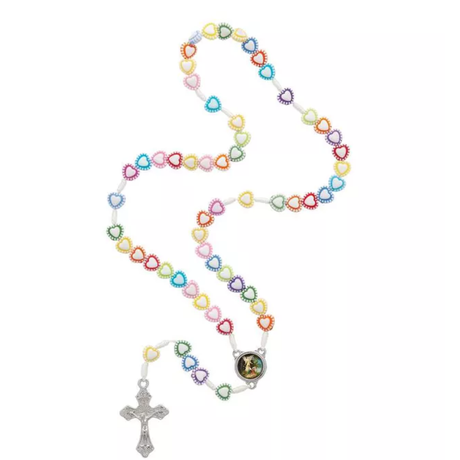 Terço Infantil Para Crianças Coração