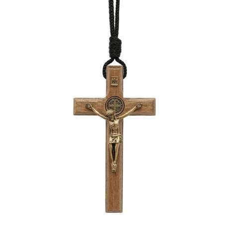 Colar Crucifixo Coroinha 9cm